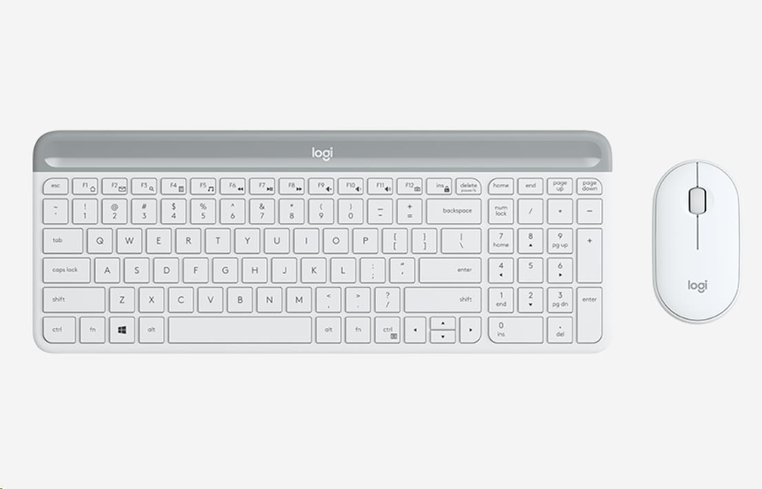 Logitech Wireless Desktop MK470, US, Offwhite