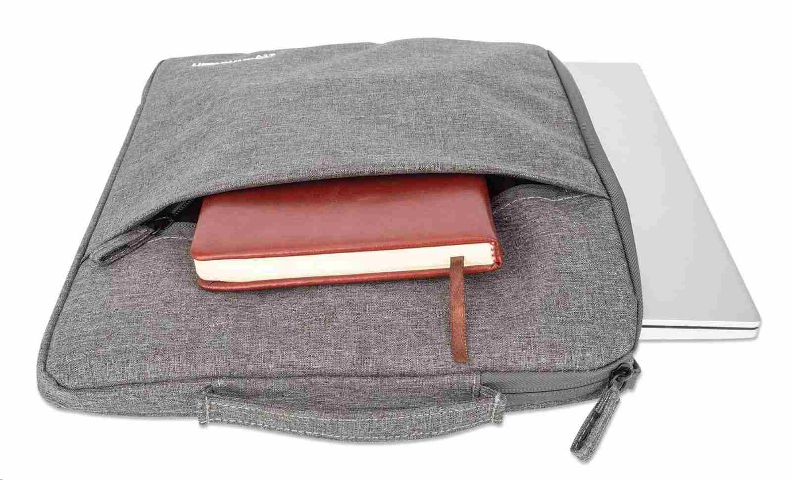 MANHATTAN Pouzdro Seattle Notebook Sleeve 15.6", Voděodolný, šedá
