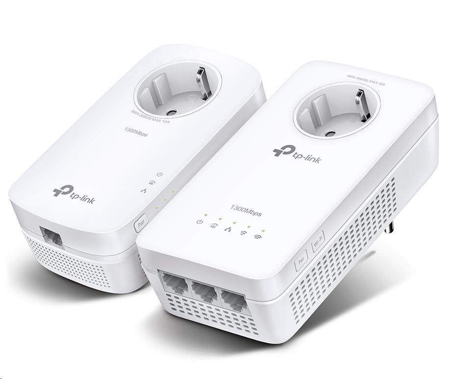 TP-Link TL-WPA8631PKIT OneMesh/EasyMesh WiFi5 průchozí powerline set (AC1200,AV1300,2,4GHz/5GHz,3xGbELAN)