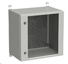 Solarix rozvaděč nástěnný venkovní LC-20 12U 600x600mm, dveře sklo, LC-20-12U-66-11-G