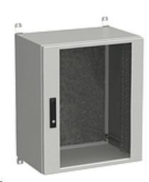 Solarix rozvaděč nástěnný venkovní LC-20 15U 600x500mm, dveře sklo, LC-20-15U-65-12-G