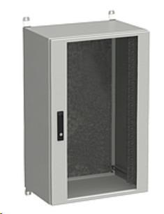 Solarix rozvaděč nástěnný venkovní LC-20 21U 600x400mm, dveře sklo, LC-20-21U-64-12-G