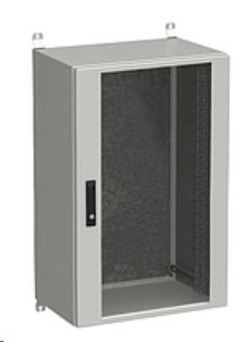 Solarix rozvaděč nástěnný venkovní LC-20 21U 600x500mm, dveře sklo, LC-20-21U-65-12-G