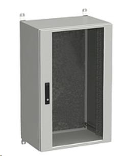 Solarix rozvaděč nástěnný venkovní LC-20 21U 600x600mm, dveře sklo, LC-20-21U-66-12-G