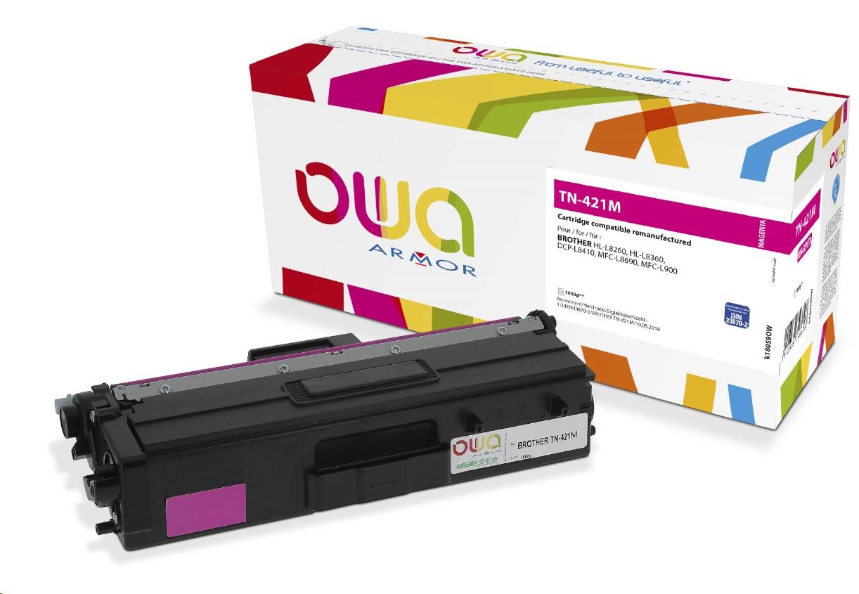 ARMOR toner pro Brother HL L8260, HL L8360, DCP L8410, MFC L8690, MFC L900 (TN421M), červená/magenta, 1800 str