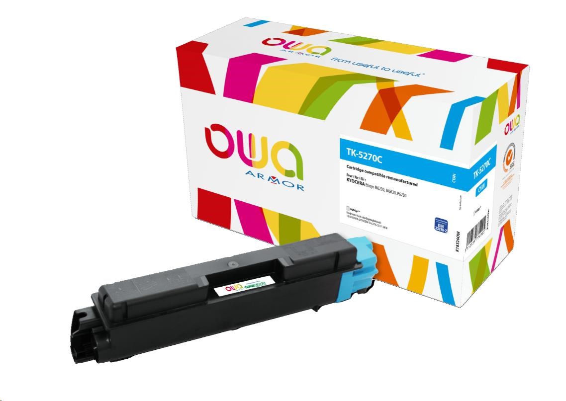 ARMOR toner pro Kyocera ECOSYS M6230, M6630, P6230 (TK5270C), modrá/cyan, 6000 str