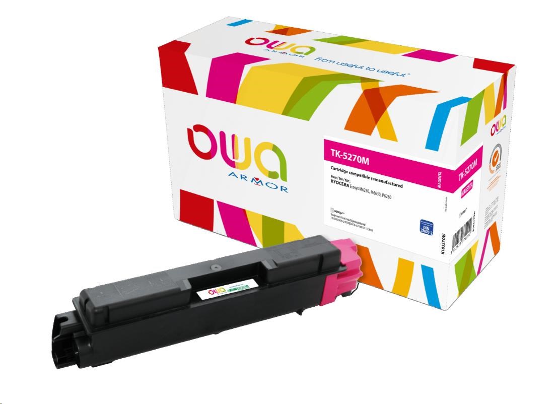 ARMOR toner pro Kyocera ECOSYS M6230, M6630, P6230 (TK5270M), červená/magenta, 6000 str