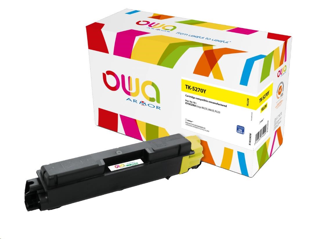 ARMOR toner pro Kyocera ECOSYS M6230, M6630, P6230 (TK5270Y), žlutá/yellow, 6000 str
