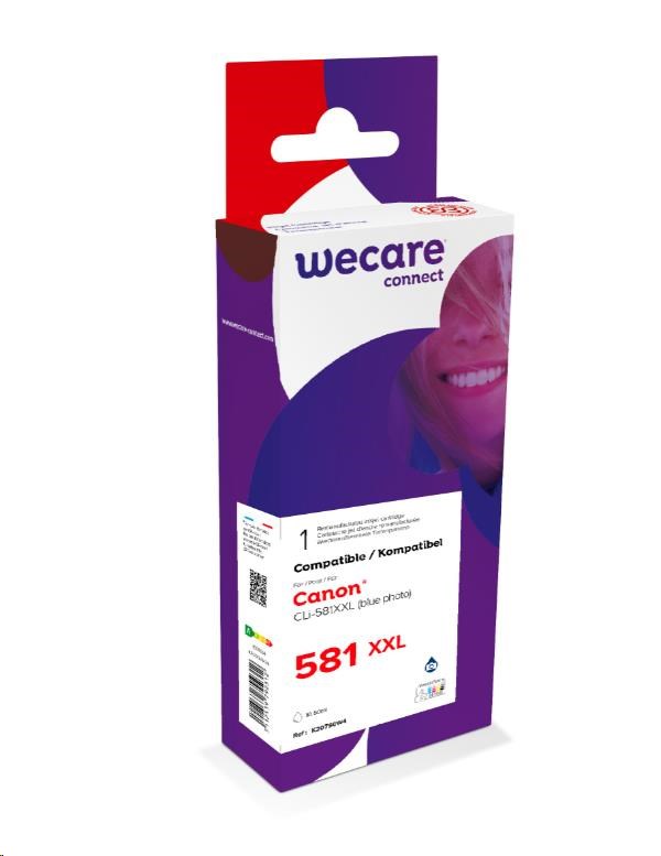 WECARE ARMOR cartridge pro Canon PIXMA TR7550,TR8550,TS6150,TS8150, TS6150 (CLi581XXLP.blue), Photo Blue, 12,2ml