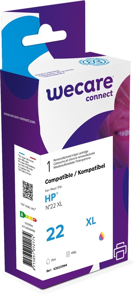 WECARE ARMOR cartridge pro HP Photosmart PSC 1410 HC (C9352CE), 3 colors, 17ml, 425str