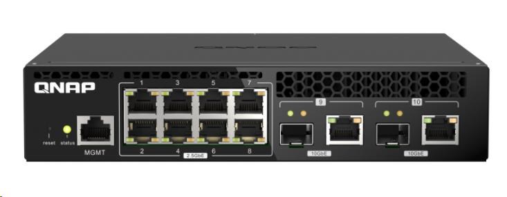 QNAP switch QSW-M2108R-2C (8x2,5GbE,2x10GbE/SFP+combo)