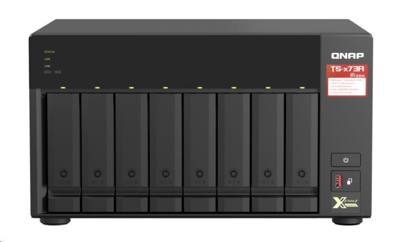 QNAP TS-873A-8G (4C/RyzenV1500B/2,2GHz/8GBRAM/8xSATA/2xM.2/2x2,5GbE/4xUSB3.2/2xPCIe)