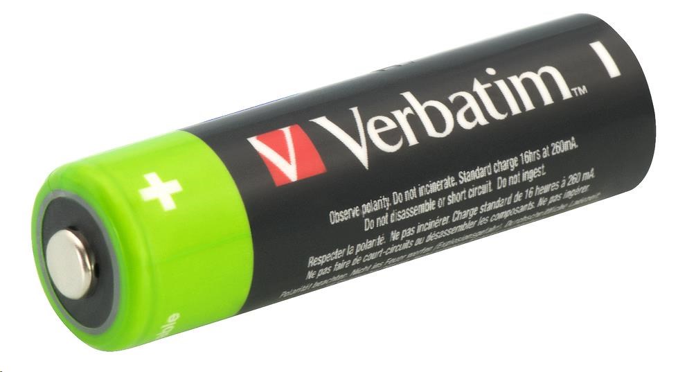 VERBATIM Nabíjecí baterie AA Premium 4-Pack  2500 mAh
