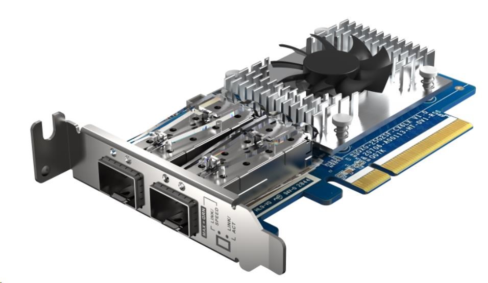 QNAP QXG-25G2SF-CX6 rozšiřující karta 2x 25Gb SFP28 pro PC i NAS