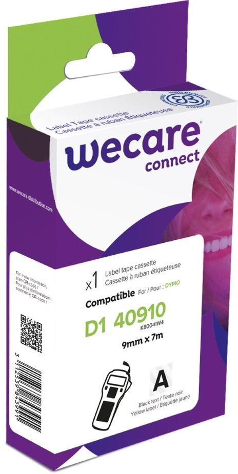 WECARE ARMOR páska pro DYMO S0720670, černá/průhledná, 9mm x 7m