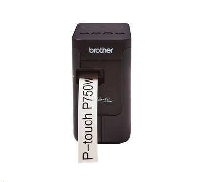 BAZAR - BROTHER tiskárna štítků PT-P750W - 24mm, pásky TZe, WIFI, Profesionální PC Tiskárna Štítků - poškozený obal