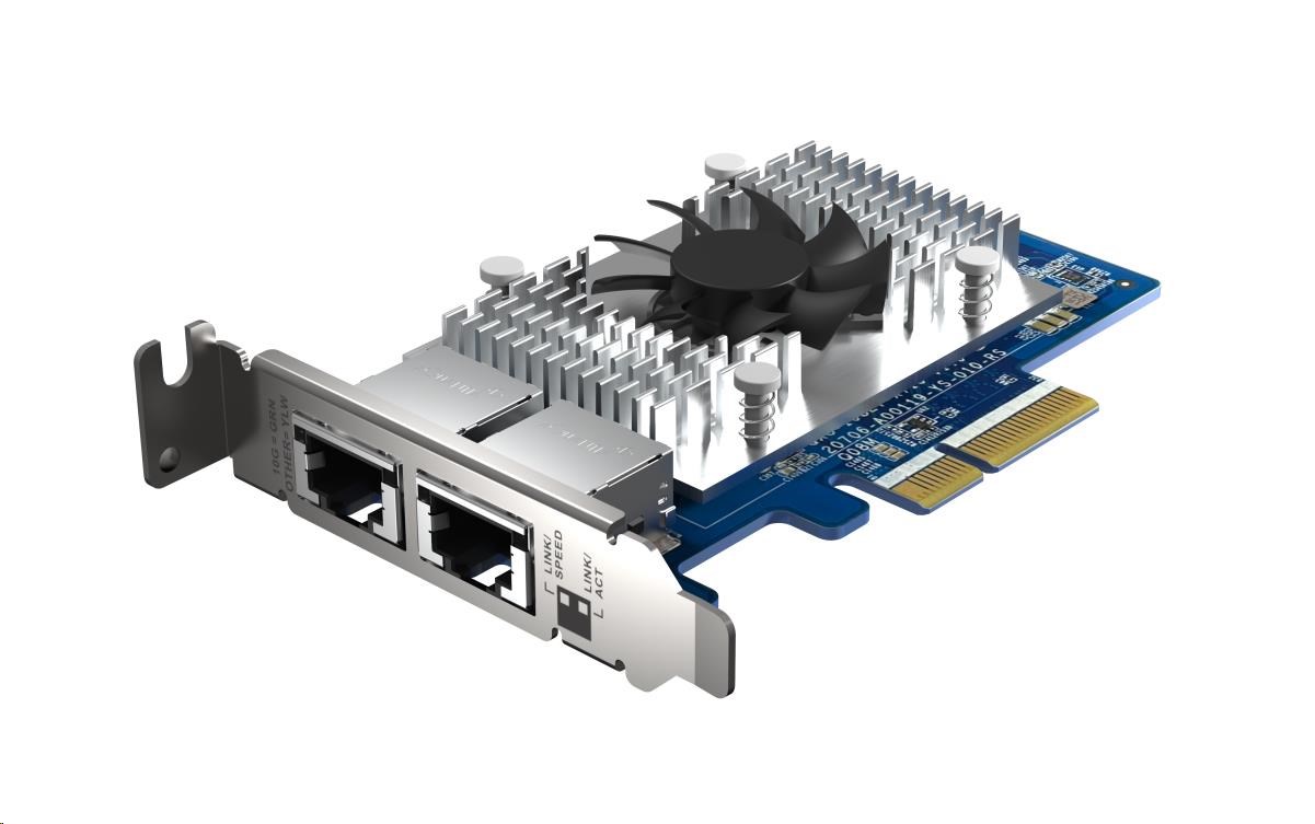 QNAP QXG-10G2T-X710 rozšiřující karta 2x 10GBASE-T pro PC i NAS