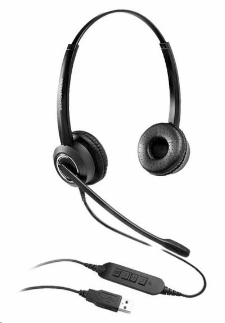 Grandstream GUV3000 náhlavní souprava na obě uši s USB konektorem