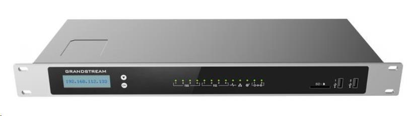 Grandstream UCM6304 [IP PBX - IP pobočková ústředna, 4xFXO, 4xFXS, 3xRJ-45, 2x USB, SD-card, PoE+]