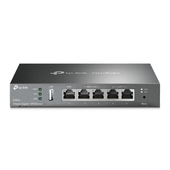 TP-Link ER605 OMADA VPN router (2xGbELAN, 1xGbEWAN, 2xGbELAN/WAN, 1xUSB2.0)