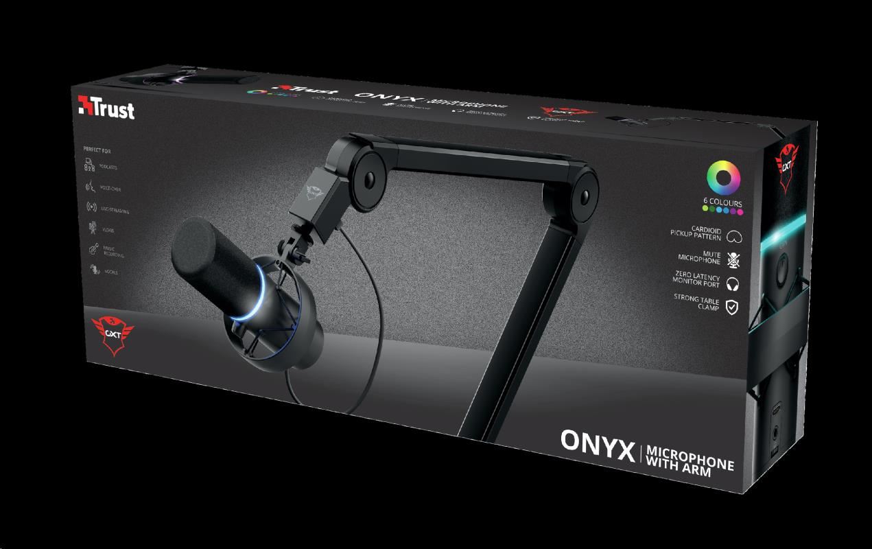 TRUST mikrofon GXT 255+ ONYX MICROPHONE & ARM