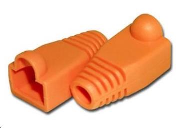 PremiumCord 25ks Krytek konektoru RJ45 - oranžová