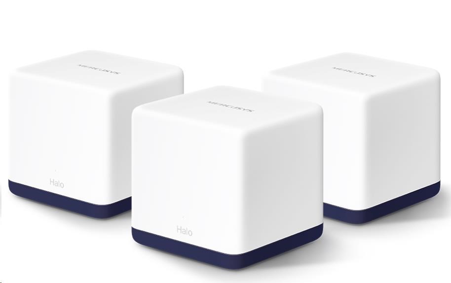 MERCUSYS Halo H50G(3-pack) Aginet WiFi5 Mesh (AC1900,2,4GHz/5GHz,3xGbELAN/WAN)