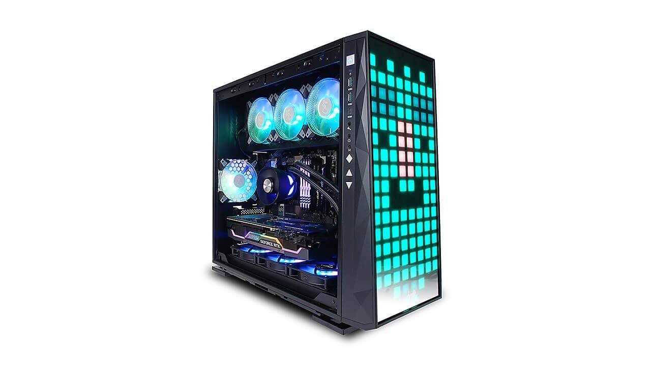 IN WIN skříň 309, mid tower, 1xUSB-C, 2xUSB 3.0, průhledná bočnice, černá