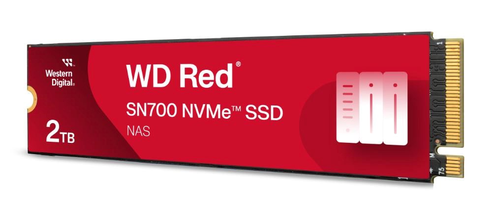 WD RED SSD NVMe 2TB PCIe SN700 Powered by SanDisk, Geb3 8GB/s, (R:3400/W:2900 MB/s) TBW 2500