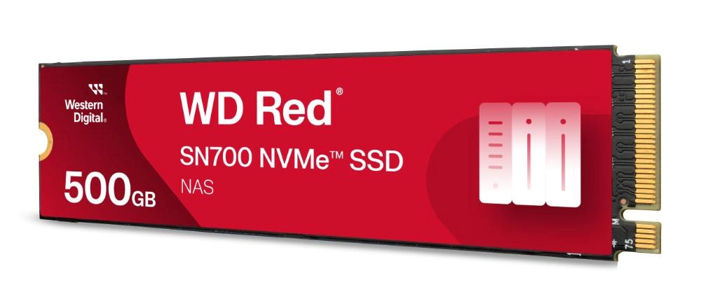 WD RED SSD NVMe 500GB PCIe SN700 Powered by SanDisk, Geb3 8GB/s, (R:3430/W:2600 MB/s) TBW 1000