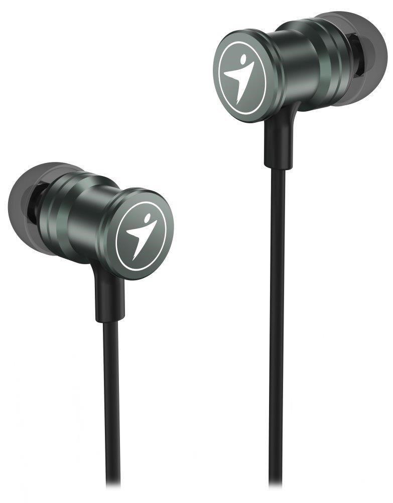 GENIUS sluchátka HS-M316 METALLIC IRON GREY, 4pin 3,5 mm jack, kovově šedá