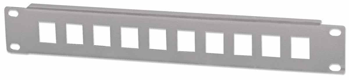 Intellinet Patch Panel 10", prázdný pro 10 portů, 1U, šedý
