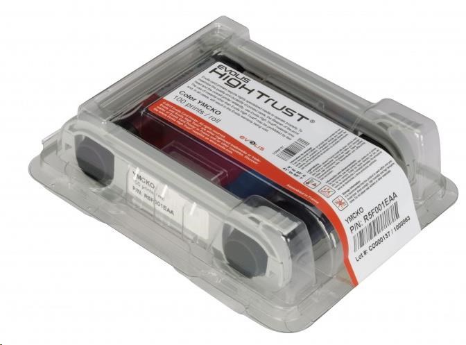 Evolis colour ribbon (YMCKO)