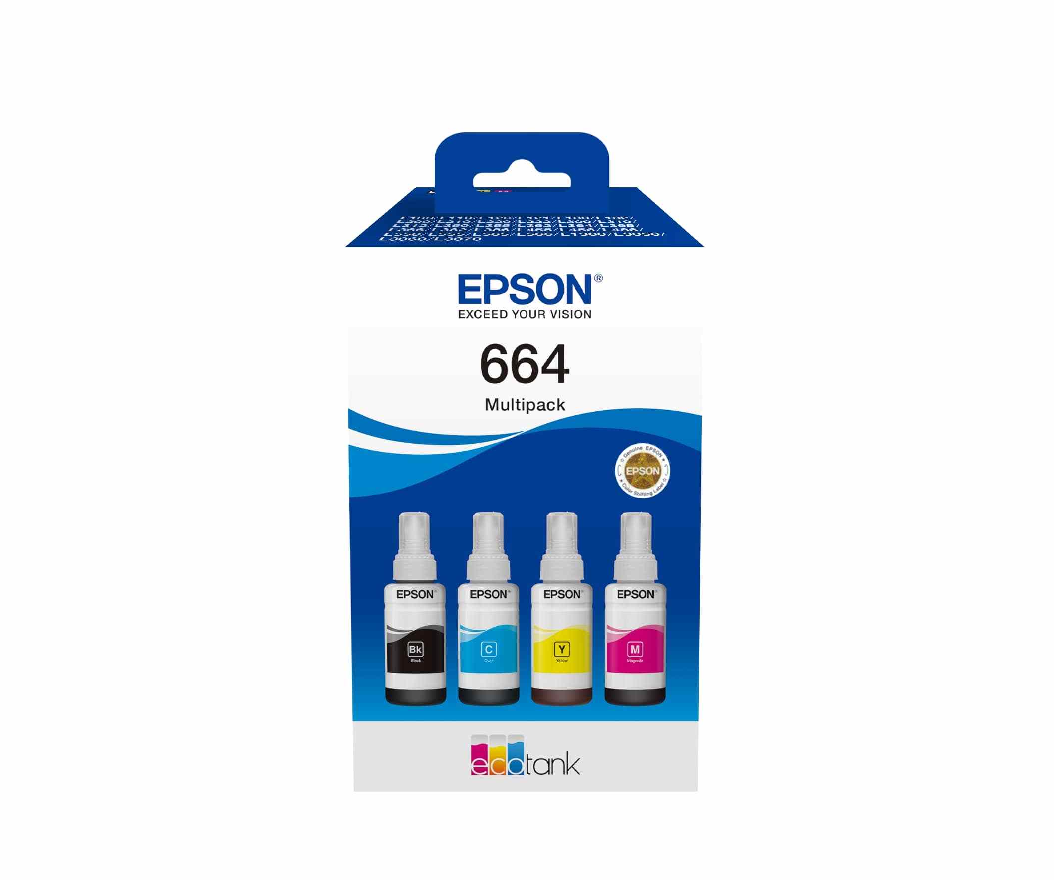 EPSON ink 664 EcoTank 4-colour multipack