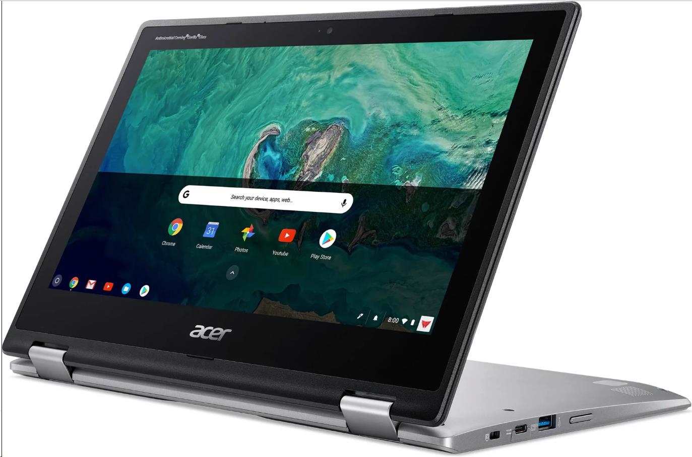 ACER NTB Chromebook Spin 511 (R752TN-C118) - Celeron N4120,11.6" Multi-touch,4GB,64GBeMMC,Intel UHD 600,Chrome OS,černá