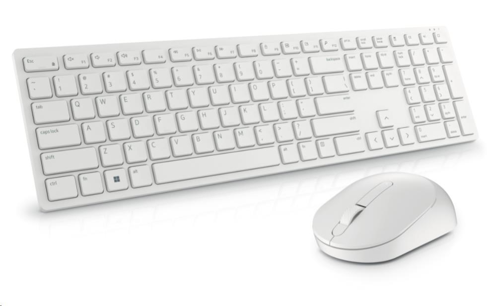 DELL Pro Wireless Keyboard and Mouse - KM5221W - UK (QWERTY) - White