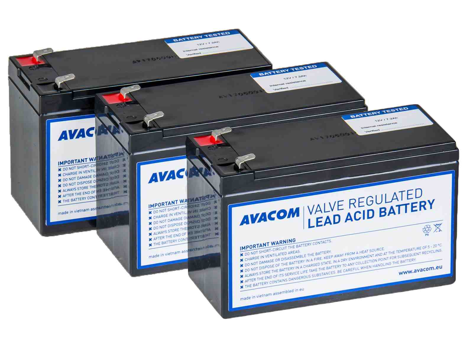 AVACOM AVA-RBP03-12072-KIT - baterie pro UPS CyberPower, EATON, Effekta, FSP Fortron, Legrand