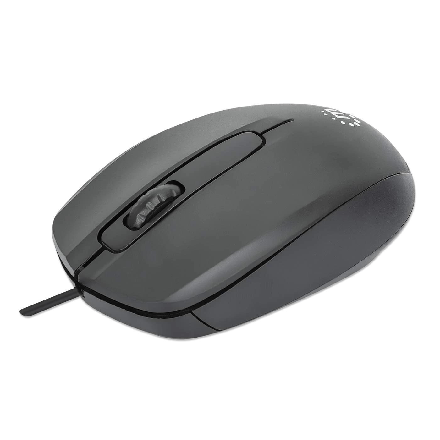 MANHATTAN Myš Comfort II, USB optická, 1000 dpi, bílá