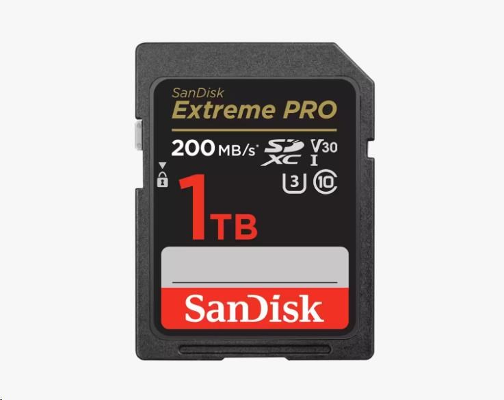 SanDisk SDXC karta 1TB Extreme PRO (200 MB/s Class 10, UHS-I U3 V30)