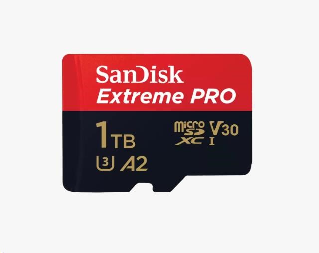 SanDisk micro SDXC karta 1TB Extreme PRO (200 MB/s Class 10, UHS-I U3 V30) + adaptér