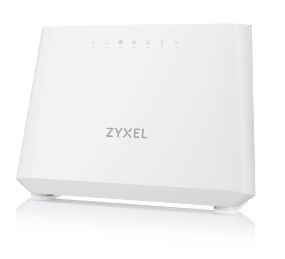 Zyxel DX3301-T0 Wireless AX1800 VDSL2 Modem Router, 4x gigabit LAN, 1x gigabit WAN, 1x USB, 2x FXS