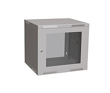 Solarix rozvaděč nástěnný skládaný SENSA LITE 9U 450mm, dveře sklo, RAL 7035 SENSA-L-9U-545-11-G