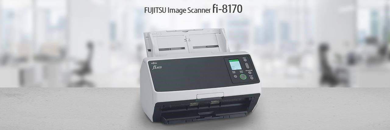 RICOH skener Fi-8170 A4, průchodový, 70ppm, 600dpi, LAN RJ45-1000, USB 3.2,ADF 100listů, 10000 listů za den