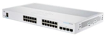 Cisco switch CBS250-24T-4X (24xGbE,4xSFP+,fanless) - REFRESH