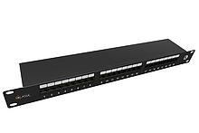 Solarix Patch panel Solarix 24 x RJ45 CAT5E STP 1U SX24-5E-STP-BK-N