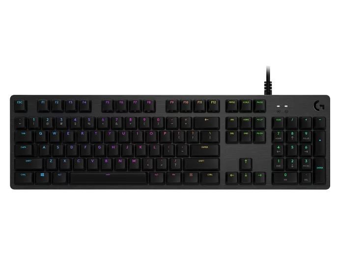 Logitech Mechanical Gaming Keyboard G512 CARBON LIGHTSYNC RGB with GX Red switches - CARBON - US INT'L - USB - IN
