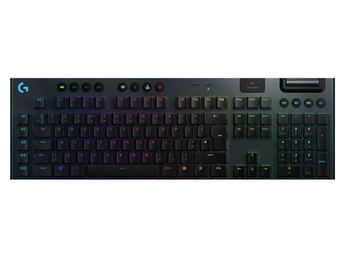 Logitech Mechanical Gaming Keyboard G915 LIGHTSPEED Wireless RGB - GL Tactile - CARBON - US INT'L - 2.4GHZ/BT
