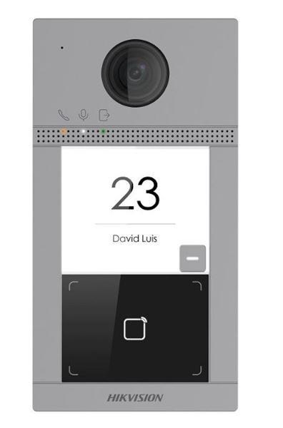 HIKVISION DS-KV8113-WME1(B)/Surface, IP dveřní interkom, 1-tlačítkový, čtečka karet, 2MPx kamera, WiFi