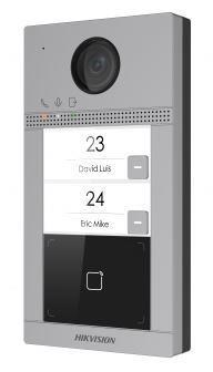 HIKVISION DS-KV8213-WME1(B)/Surface, IP dveřní interkom, 2-tlačítkový, čtečka karet, 2MPx kamera, WiFi