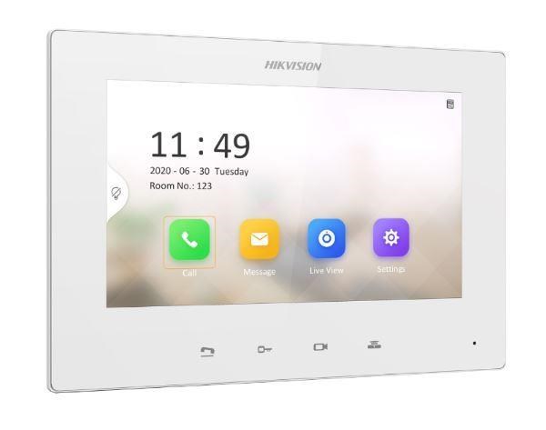 HIKVISION DS-KH6220-LE1/White, 7" IP bytový nedotykový monitor; PoE - bílý